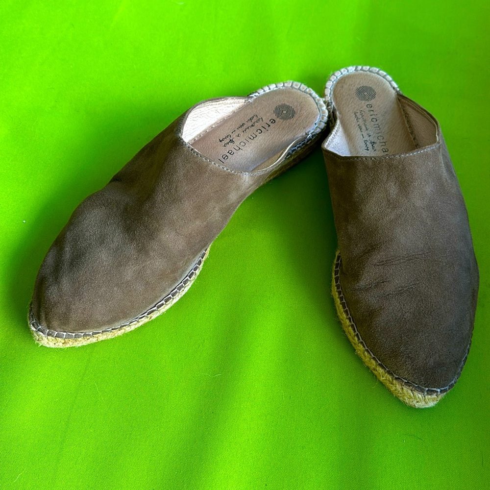 Eric Michael Suede Espadrilles Size 40